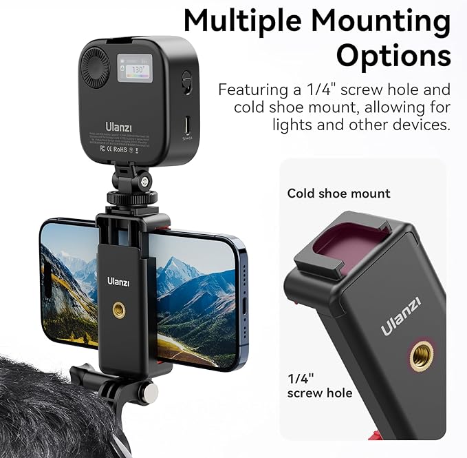 ULANZI Phone Chest and Head Mount Kit for POV Sets - Hands Free Phone Holder Support Vertical Shots, Compatible with iPhone, GoPro Hero, DJI Osmo Action, Insta360, Smartphones