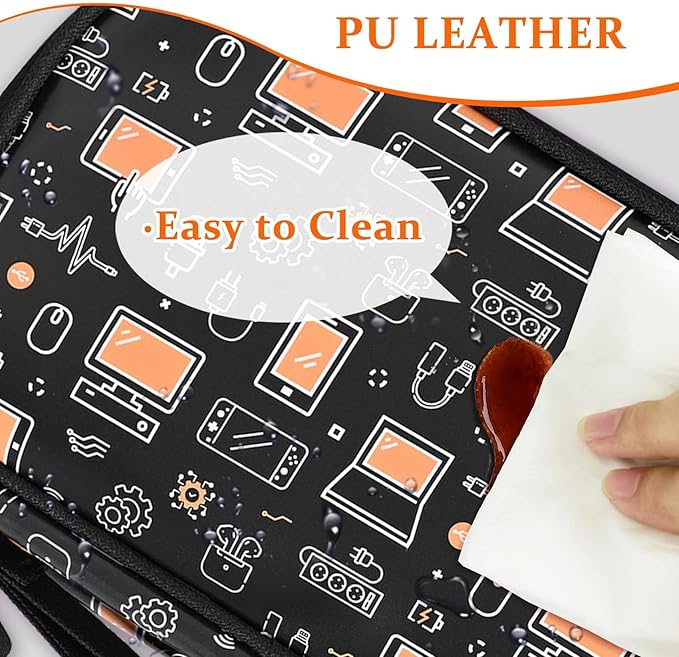 COSHAYSOO Electronics Travel Organizer Tech Bag Charging Cords Case USB Cable Phone Charger Accessory Car Pouch, Practical Trip Gifts for Women Beach Vacation Airplane Cruise Traveling Essentials