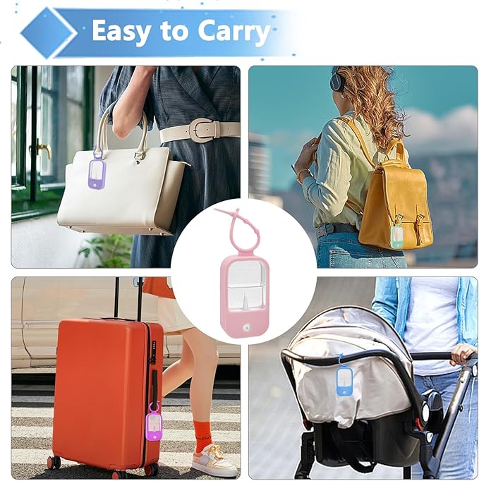 Silicone Case Compatible with Touchland Hand Sanitizer Spray (Fit for 1 FL OZ) Hand Sanitizer Holder Protective Case