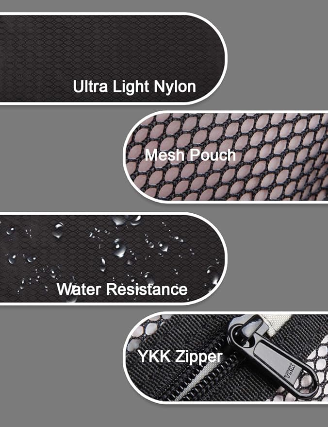 GOX Travel Small Toiletry Bag for Men Nylon Dopp Kit Medicine Bag Travel Organizer Pouch Shave Kits for Teens Toiletry Essentials Bathroom Compact (Black, 9.8 * 4.3 * 3.3 Inches)