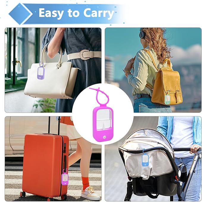 Silicone Case Compatible with Touchland Hand Sanitizer Spray (Fit for 1 FL OZ) Hand Sanitizer Holder Protective Case