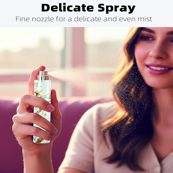 5ml Perfume Atomiser Refillable Bottles Portable Mini Spray Travel Bottle Easy to Refill Empty Atomizer Bottle for Purse Handbag Pocket Luggage,Bright Color (eopard print 1)