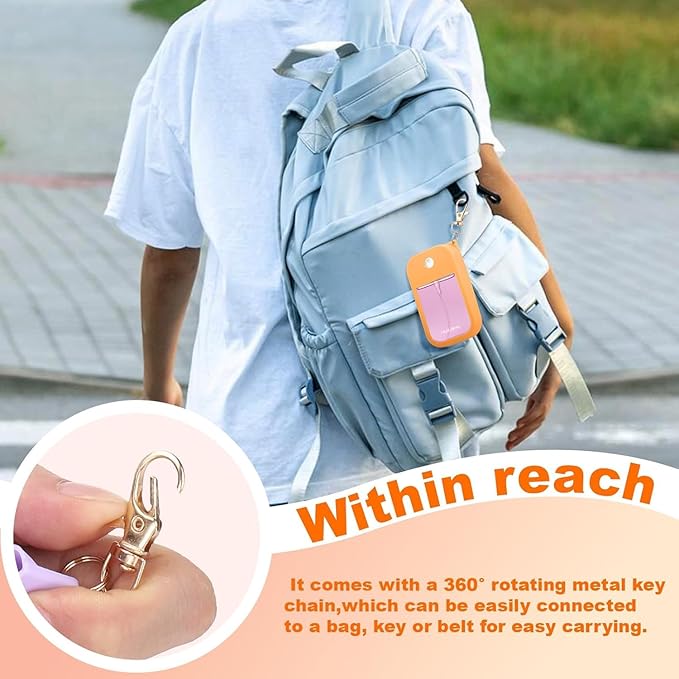 Silicone Case Compatible with Touchland Hand Sanitizer Spray, Protective Case for Power Mist and Glow Mist 1 fl oz