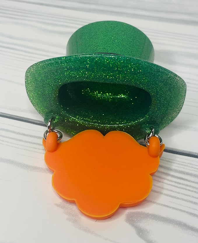 Bath and Body Works Dangle Beard Lucky Leprechaun Pocketbac Hand Sanitzer Holder