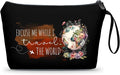 Travel Women Birthday Gifts for International Travelers Makeup Cosmetic Bag Organizer Female, Friend,Daughter,Mom,Sister,Christmas