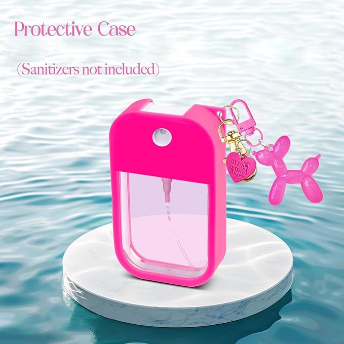 Silicone Case Compatible with Touchland Hand Sanitizer Spray, Protective Case for Power Mist and Glow Mist 1 fl oz