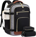 LOVEVOOK Travel Backpack For Women Flight Approved, 50L Carry on Backpack for Airplanes, Personal Item Travel Bag for Airplanes Fits 18 Inch Laptop, Business Weekender Overnight Daypack with 3 Cubes
