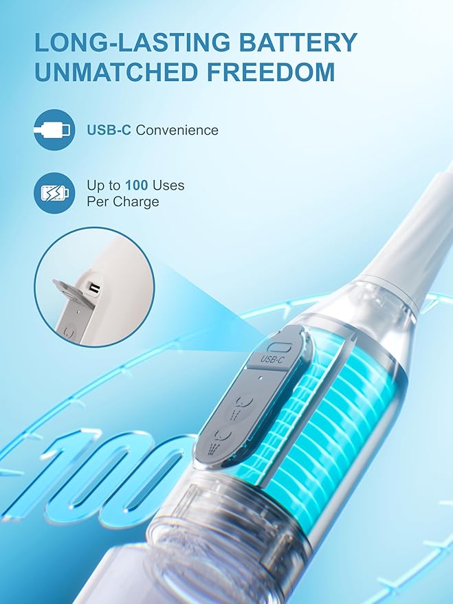 Portable Bidet for Travel, GODBB Rechargeable Electric Travel Bidet with Dual Spray Modes, 360°Adjustable Nozzle, High Pressure Cleaning, USB-C Charging, IPX7 Waterproof for Home Postpartum Hygiene