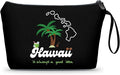 Hawaii Gifts Makeup Bag Travel Birthday gifts for Women, Traveler, Coworker, Daughter, Mom, Sister,Friend