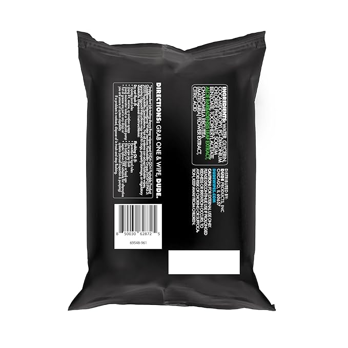 DUDE Wipes Unscented Travel Wipes - 6 Packs of 18 (108 Count) - Extra-Large Adult Flushable Wipes for Sensitive Skin - Infused with Vitamin E and Aloe - Septic and Sewer Safe