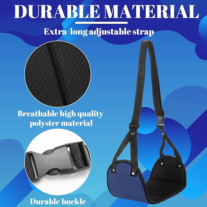 Foot Hammock for Plane Adjustable Plane Travel Airplane Foot Hammock Travel Essentials to Reduce Feet Swelling and Soreness (Black Airplane Footrest)