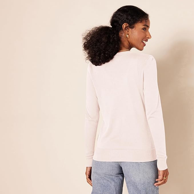 Amazon Essentials Women's Lightweight Crewneck Cardigan Sweater (Available in Plus Size)