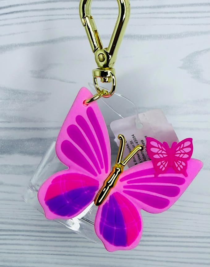 Bath and Body Works Double Butterflies in Pink Pocketbac Holder