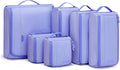 BAGSMART Keep Shape Packing Cubes for Travel, 6 Set Travel Cubes for Packing, Lightweight Suitcase Organizer Bags Set for Travel Essentials