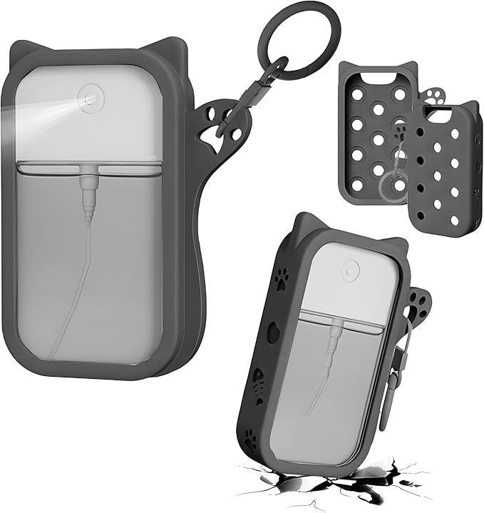 Silicone Case Compatible with Touchland Hand Sanitizer Spray, Protective Case for Power Mist and Glow Mist 1 fl oz