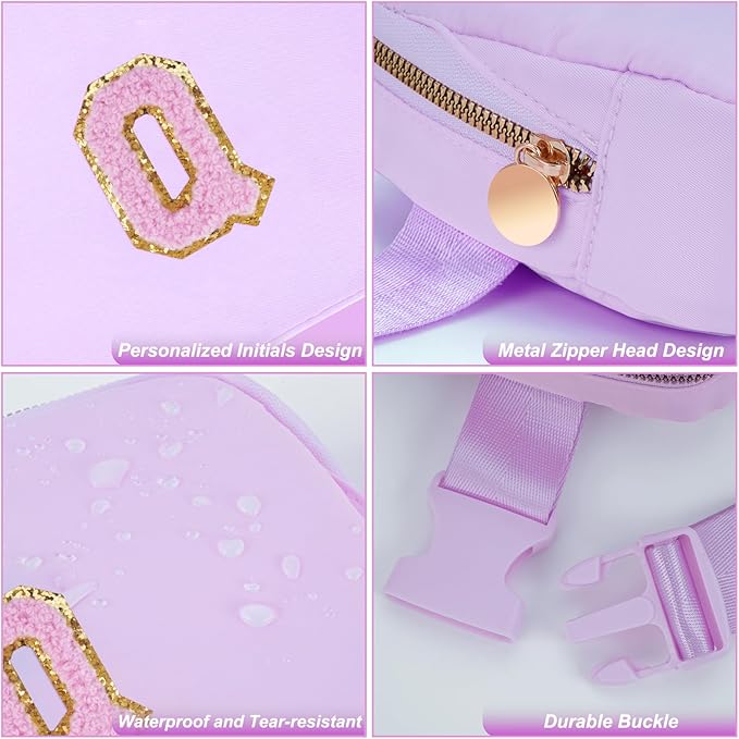 Uygafly Birthday Gifts for 4 5 6 7 8 9 10 11 12 13 Year Old Girls,Graduation Gifts for Teens Kids Daughter Sister Her,Fanny Pack Crossbody Bag Belt Bag Cute Trendy Stuff | Lavender,Q