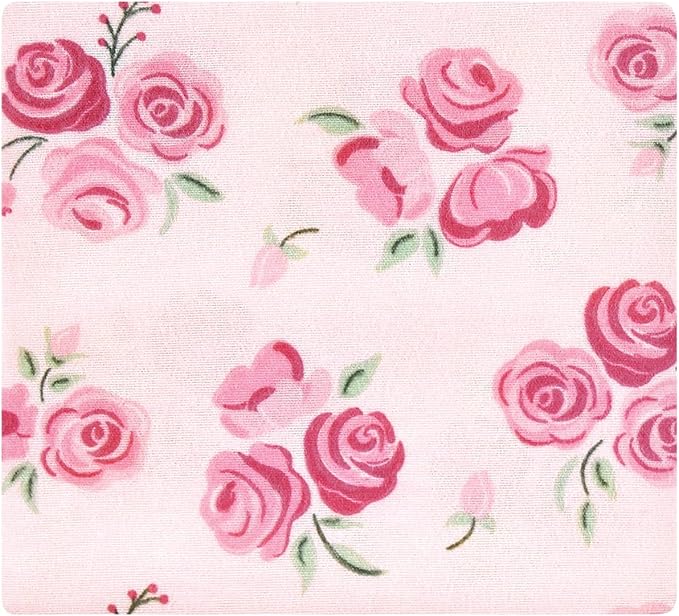 Hudson Baby Unisex Baby Cotton Flannel Receiving Blankets Bundle, Blush Rose, One Size