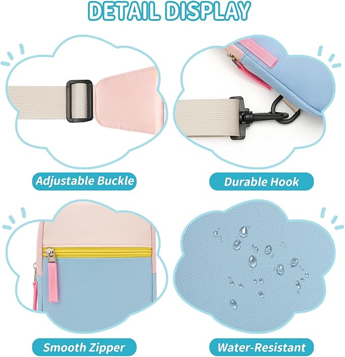Mothers Day Gifts for Daughter, Birthday Graduation Gifts for 8 9 10 11 12 Year Old Teens Girls Her,Fanny Pack Sling Crossbody Bag Belt Bags Purse, Preppy Teen Girl Gift Trendy Stuff Travel Essentials