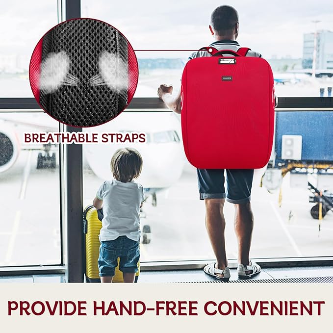 YOREPEK Padded Stroller Travel Bag for Airplane, Compatible with Doona Car Seat Stroller and More, Stroller Gate Check Bag with Lockable Zipper,Foldable Stroller Storage Bag Backpack for Baby Travel