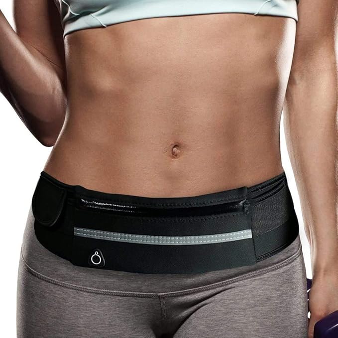Travel Belt Money Waist Pack - Hidden Waterproof Anti Theft Passport Security Fanny Pouch Wallet for Running Men Women