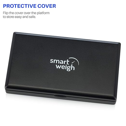 Smart Weigh SWS100 Digital Pocket Scale – 100g x 0.01g High Precision Scale for Reloading, Jewelry, Gems, and Medicine – Backlit LCD, Battery Included, Black