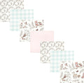 Hudson Baby Unisex Baby Cotton Flannel Receiving Blankets Bundle, Girl Woodland Pals, One Size