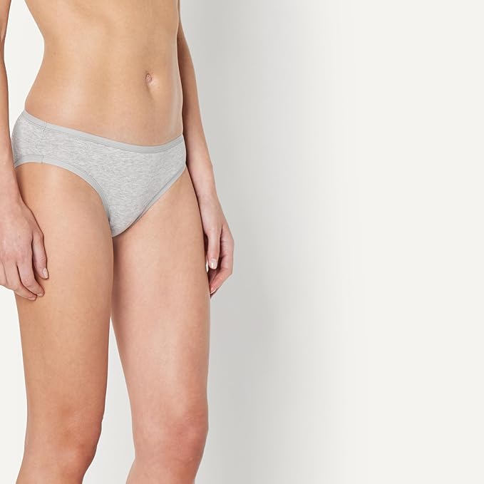 Amazon Essentials Women's Breathable Cotton Bikini Brief Underwear with Full Coverage, Multipacks