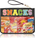 Siwara Snack Bags Clear Pouch Travel Makeup Bag Chenille Letter Bags for Zipper Pouch Clear Cosmetic Bag Clearly Tote Bag Makeup Travel Bags for Women