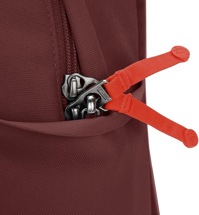 Pacsafe GO 15L Anti Theft Backpack, Garnet Red