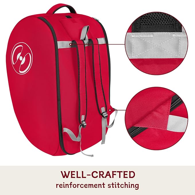 YOREPEK Padded Stroller Travel Bag for Airplane, Compatible with Doona Car Seat Stroller and More, Stroller Gate Check Bag with Lockable Zipper,Foldable Stroller Storage Bag Backpack for Baby Travel