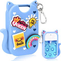 Mity rain Hand Sanitizer Spray Case Compatible With Touchland, Cute Silicone Hand Sanitizer Holder Keychain with 4 Charms, Portable Refillable Sanitizer Accessory, Gift for Women And Teens