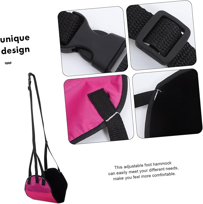 Tofficu Airplane Footrest Hammock Foot Hammock for Travel Office and Home Use Provides Comfortable Leg Rest for Airplane Train and Bus Travel