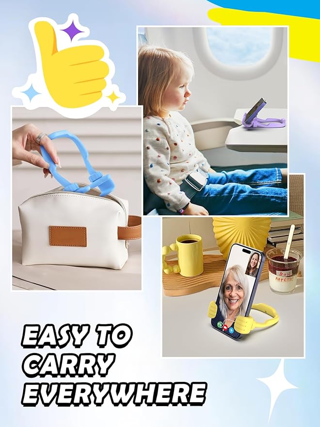Moms Gifts for Mothers Day Wife: Gifts for Kids Teens Girls Boys Men Women Thumbs Up Lazy Cellphone Holder for Desk Funny for Adults Teenager Friends Stuff Stocking Stuffers Who Have Everything Ideas