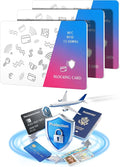 Magriffin 3-Pcs RFID Blocking Card: Bank ID Debit Credit Card Protector for Wallet - Passport Protection for Travel Security - Ultra Slim (0.29in,Gradient Purple)