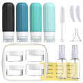 Mrsdry 16 Pack Travel Bottles for Toiletries, Leakproof Travel Containers for Toiletries, TSA Approved Silicone Travel Accessories Squeezable Refillable 3oz for Shampoo Conditioner Lotion
