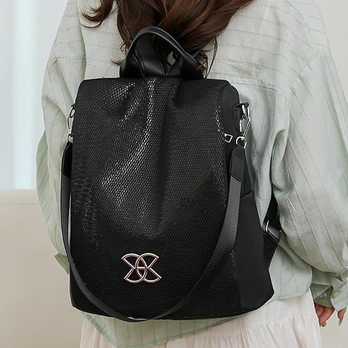 Anti-theft Large Capacity Backpack For Women, Lightweight Leisure Shoulder Bag, Cross Body Back Pack Bag, Multi-Purpose Rucksack Backpack With Adjustable Strap For School Work Commuting Traveling