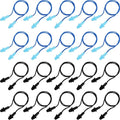 Bememo 20 Pairs Corded Ear Plugs Reusable Silicone Earplugs with String Shooting Range Swimming Noise Cancelling Reduction Hearing Protection for Sleep Work Construction