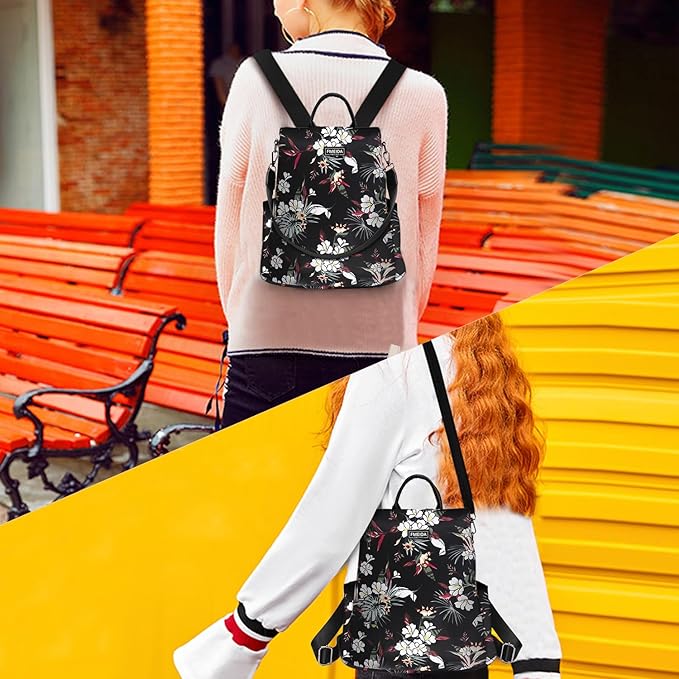 Fmeida Work Backpack for Women Anti Theft Crossbody Bag Waterproof Travel Backpack Lightweight Daypack Fashion Convertible Backpacks Bookbag for College Supplies Mochilas de mujer