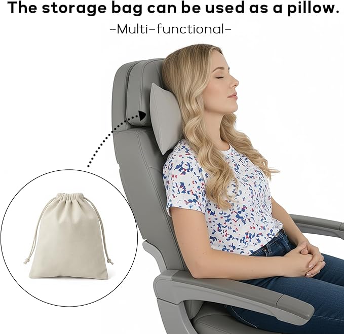 Travel Blanket Airplane - Ultra Soft & Lightweight Knit Design Compact Airplane Blanket,53x72 Inch,Stylish Travel Shawl Wraps for Flights,Office,Home Use,Travel Essentials & Gifts (Grey)