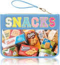 Siwara Snack Bags Clear Pouch Travel Makeup Bag Chenille Letter Bags for Zipper Pouch Clear Cosmetic Bag Clearly Tote Bag Makeup Travel Bags for Women