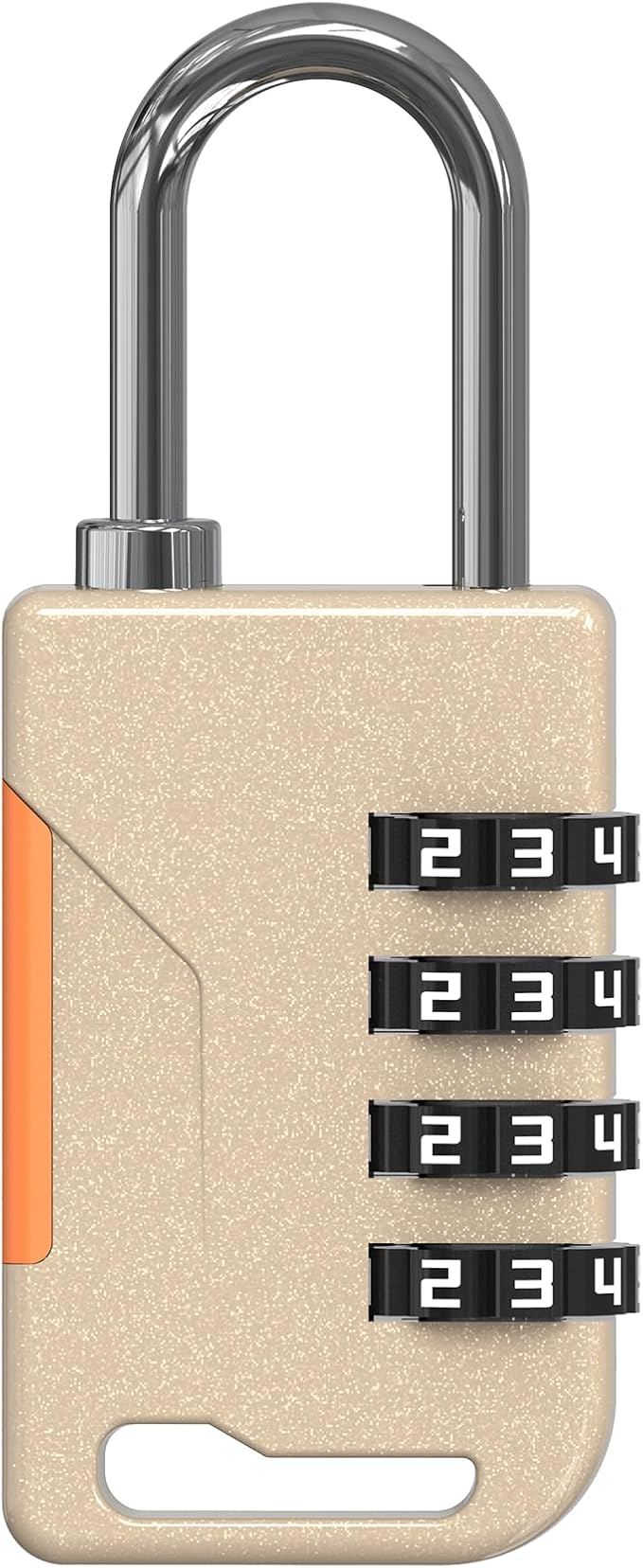 Combination Lock for Locker, Combo Gym Lock, Travel Luggage Small Padlock with Code, 4 Digit Combination Padlocks for Gym Locker, Cabinet, Storage Unit, Suitcase, Outdoor Fence (Gold)