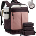 LOVEVOOK 40L Travel Backpack for Women Men, Airline Approved Carry On Luggage with 3 Cubes Accessories, TSA Personal Item Travel Cruise Essentials, Waterproof Weekender Overnight Bags fits 17" Laptop