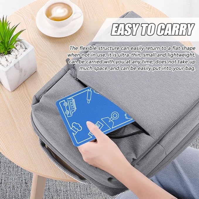 Airplane Phone Holder Flexible Flight Cell Phone Holder and Flexible Tablet Stand Airplane Travel Essential Accessories for Most Smartphones, Tablets(Color:Blue)