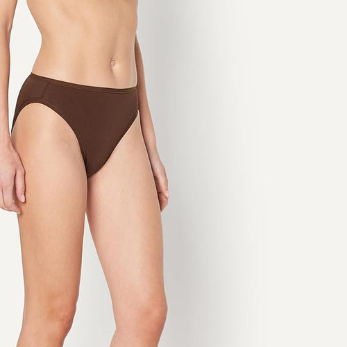 Amazon Essentials Women's Breathable Cotton Bikini Brief Underwear with Full Coverage, Multipacks