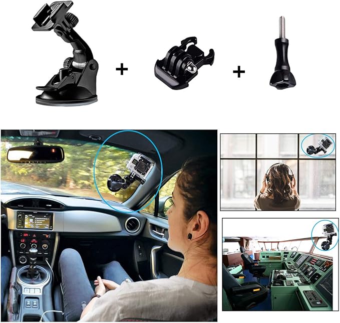 Suptig Accessories Kit Compatible for Gopro Hero 13/Hero12/11/10/9/8/7/6/5/4/3/3+/2/Session gopro Max2 Gopro Fusion DJI Action 5 pro/5/4/3, Insta360 X5/X4, AKASO Action Camera Accessories