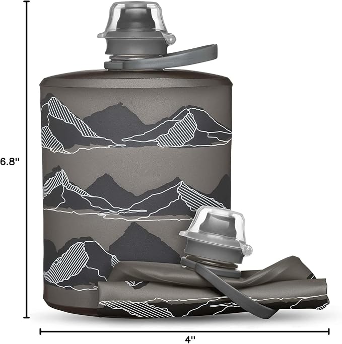HydraPak Stow Collapsible Water Bottle – 350ml, 500ml, 1L – Ultralight, Leak-Proof, BPA-Free, Filter Compatible Travel & Hiking Flask