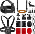 AKASO Action Camera Accessories Kit with Chest Strap & Head Strap Compatible EK7000/EK7000 Pro/Brave 4/Brave 4 Pro/Brave 7 LE/Brave 7/Brave 8/V50X/GoPro Hero 13 12 11 10 9/DJI Action Camera
