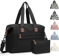 Pritent Travel Duffle Bag, Waterproof Weekender Overnight Hospital Bags for Women Men with Toiletry Bag Lightweight Carry on Personal Item Duffle Gym Bag for Travel, Airplanes, Sports
