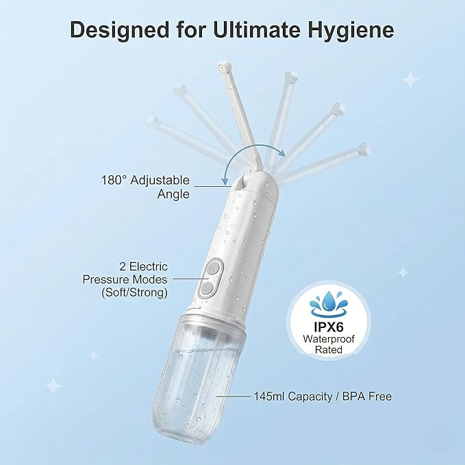 Portable Bidet Sprayer 180ml – Compact Handheld Travel Bidet Bottle for Personal Hygiene & Camping – Adjustable Gentle Water Spray, Lightweight & Easy to Carry for Fresh Cleaning Anywhere. Upgrade