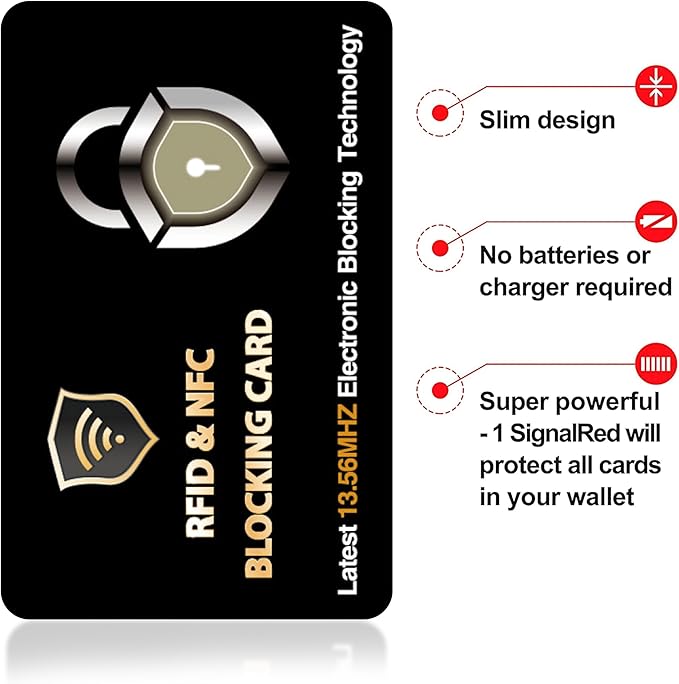 SaiTech IT RFID Blocking Cards Protect Your Entire Wallet, Purse, and Cards from NFC Contactless Theft Wallet for Men & Women-PL Black (10 Pcs Black)